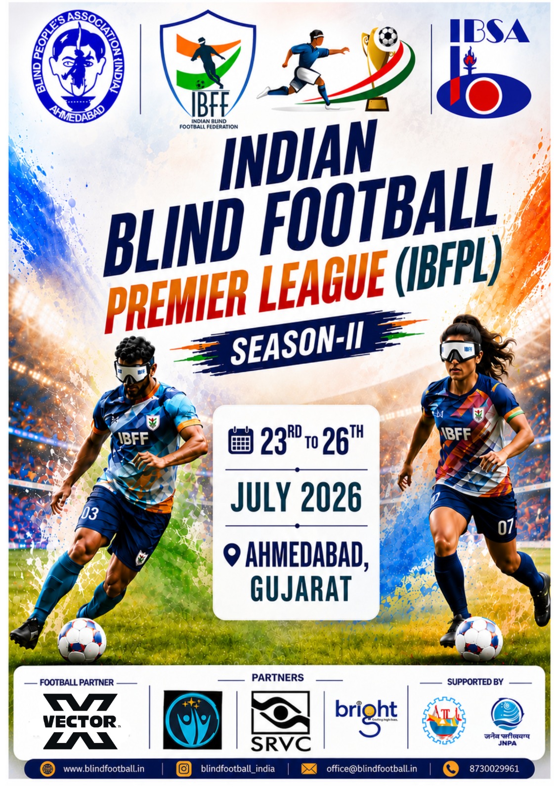 Women/ Men's Blind Football Team for the IBSA Asian Championships