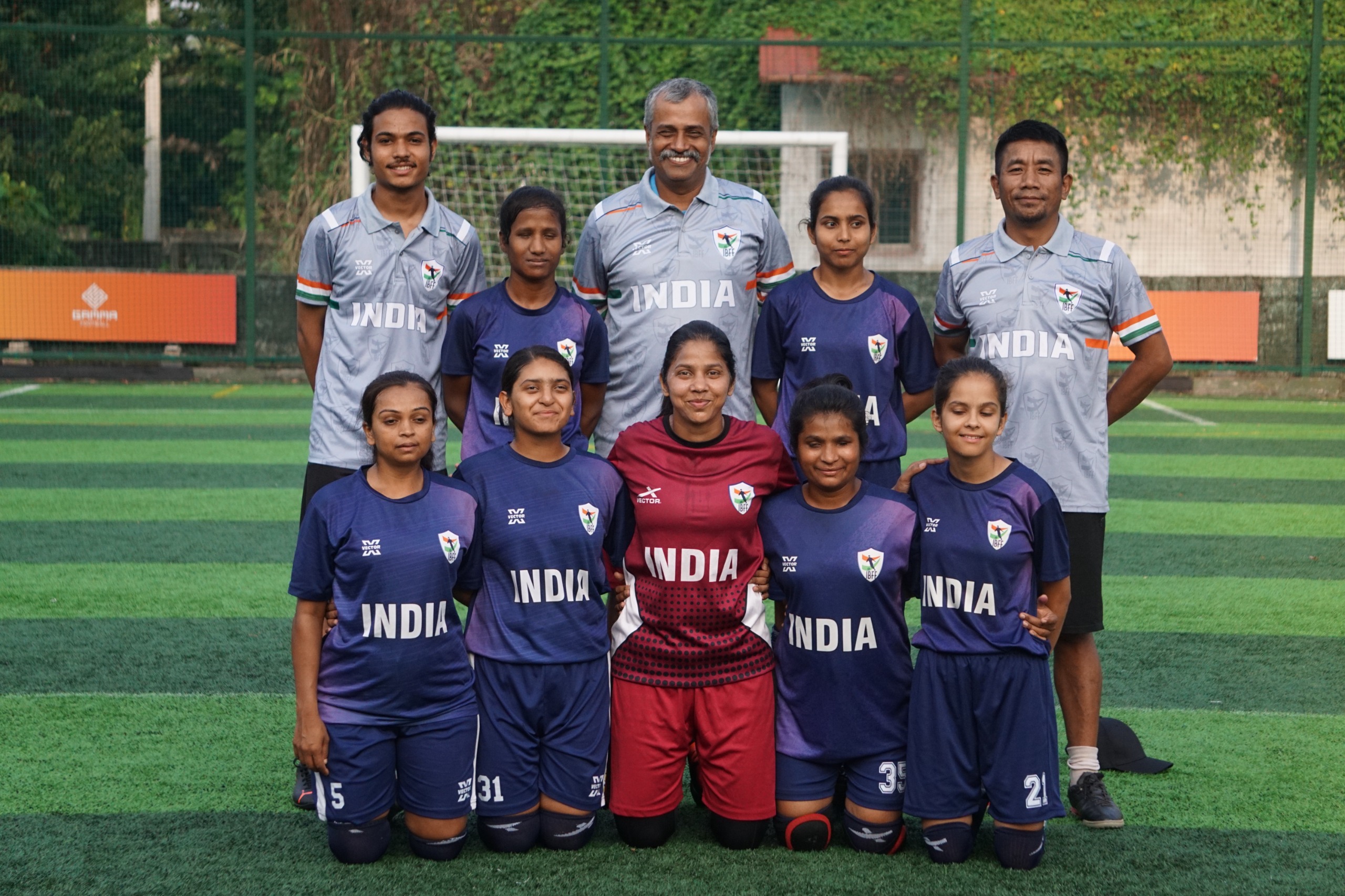 Women/ Men's Blind Football Team for the IBSA Asian Championships