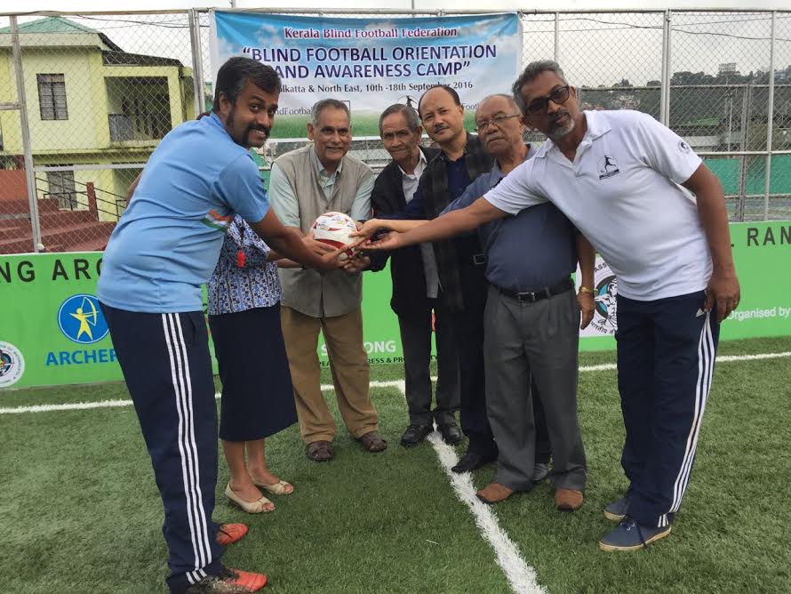 blindfootball orientation and awareness camp Shillong, Meghalaya