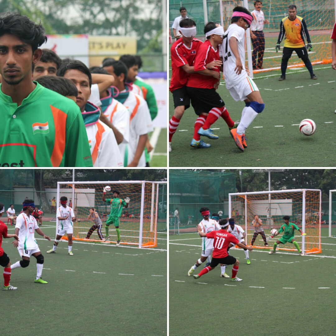 photo collage of football match