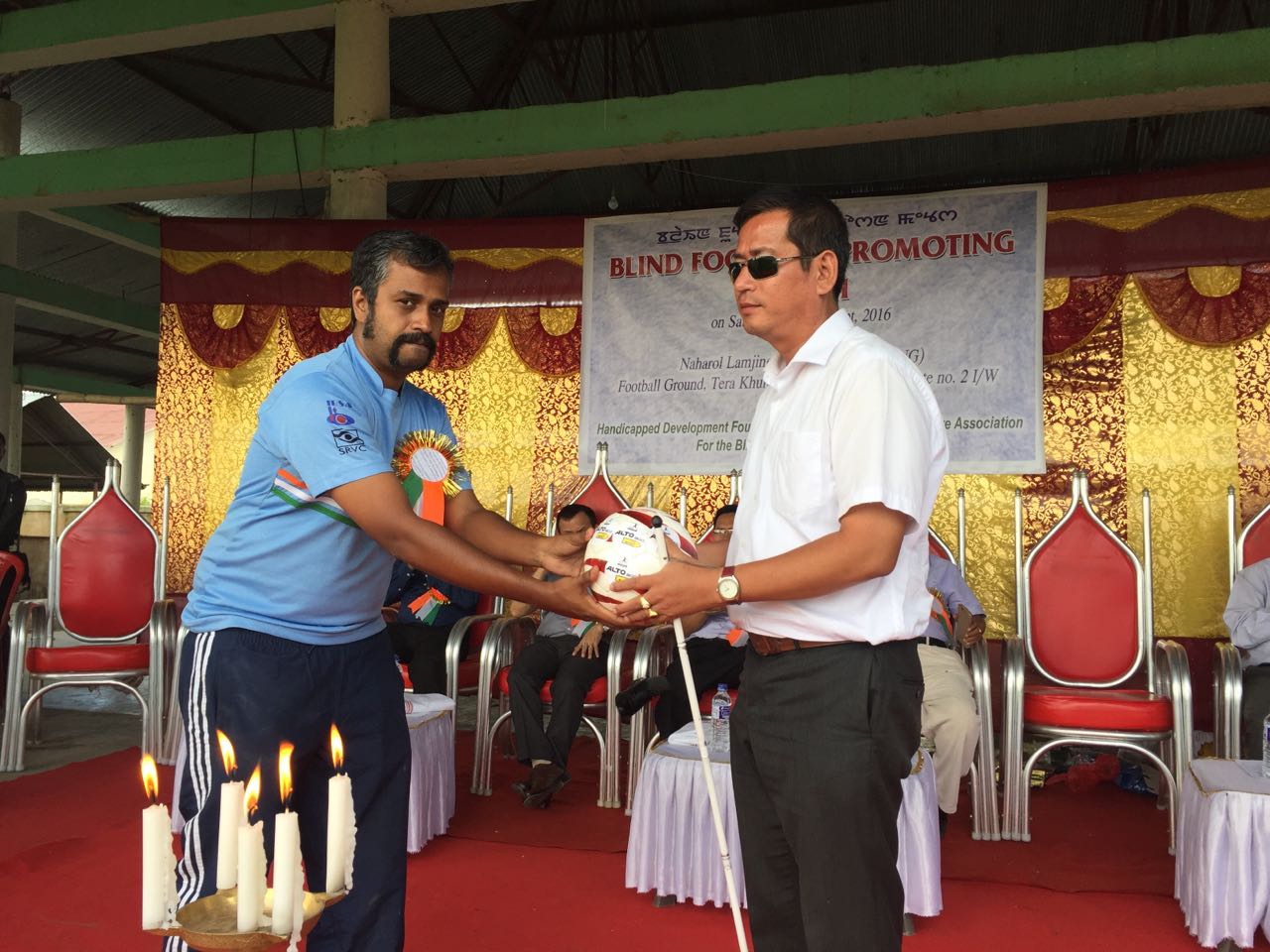 photos from blindfootball promotion camp at Imphal, Manipur