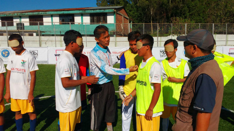stills from Indian Blind Football Second Tour of North East in OCT 2016