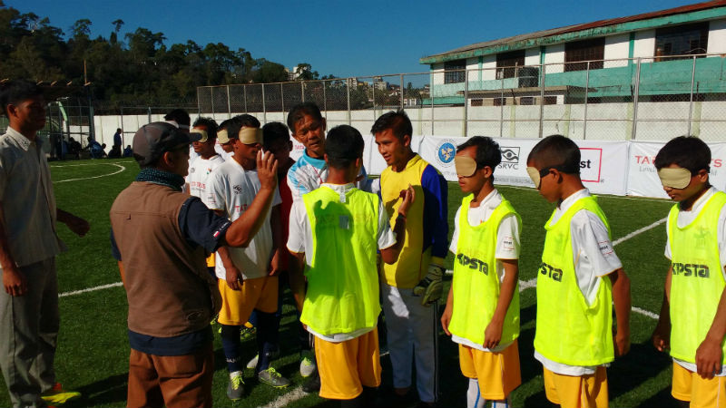 photo from Indian Blind Football Second Tour of North East in OCT 2016