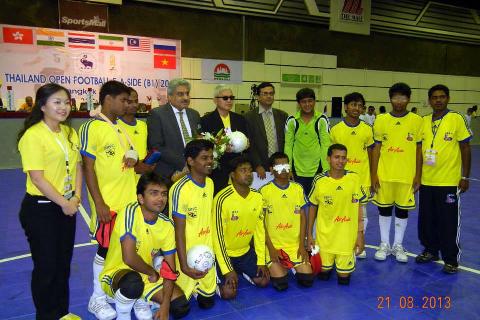 Team india with IBSA officials