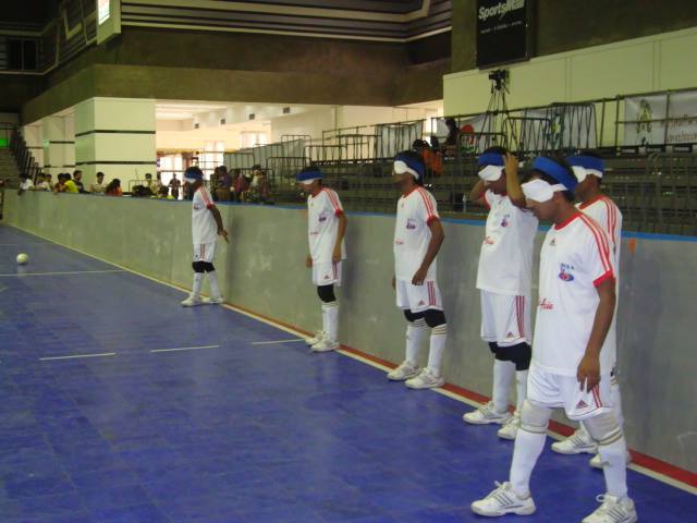 Boys limbering up before the game