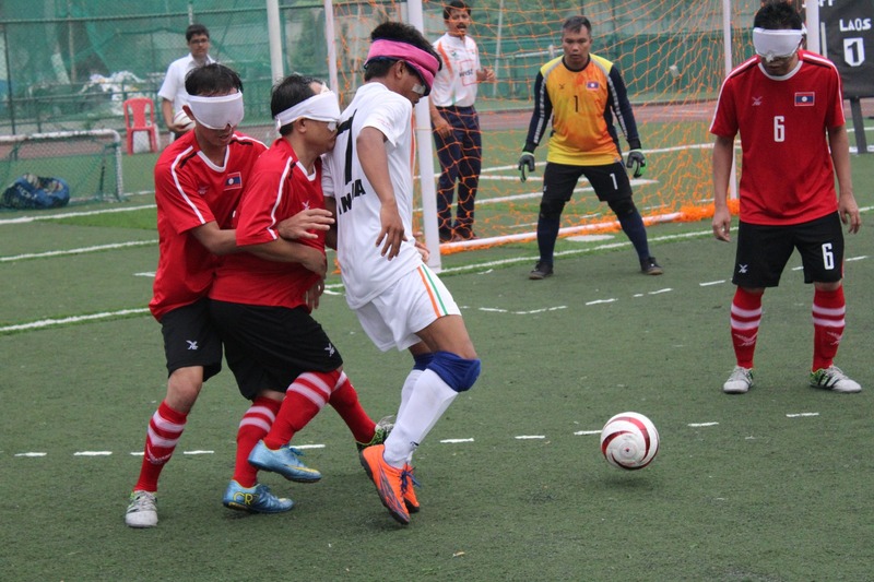 Another good tackling from indian player against laos