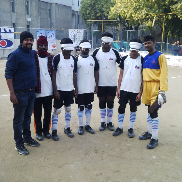 SRVC team at  IBSA National B1 Blind Football Championships - Delhi, Jan 2015