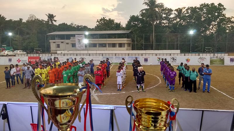 All team line up for Second All India Invitational Blind Football Tournament