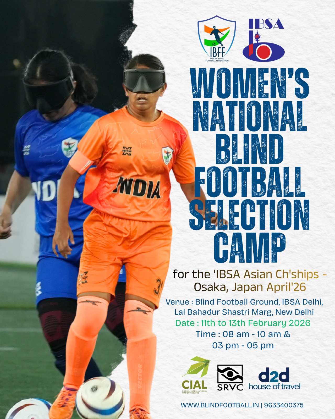 Women's Blind Football Selection Camp